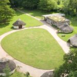 Ariel shot of Roundhouses