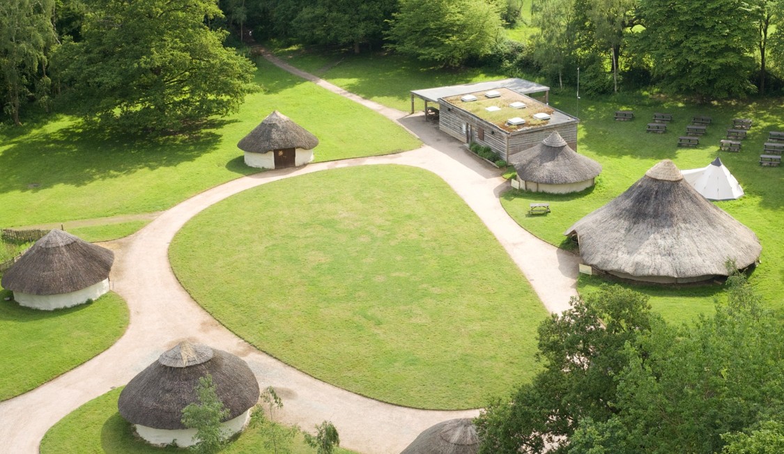 Ariel shot of Roundhouses