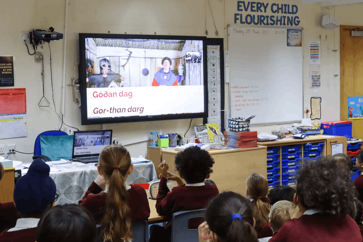 School doing Virtual Outreach session