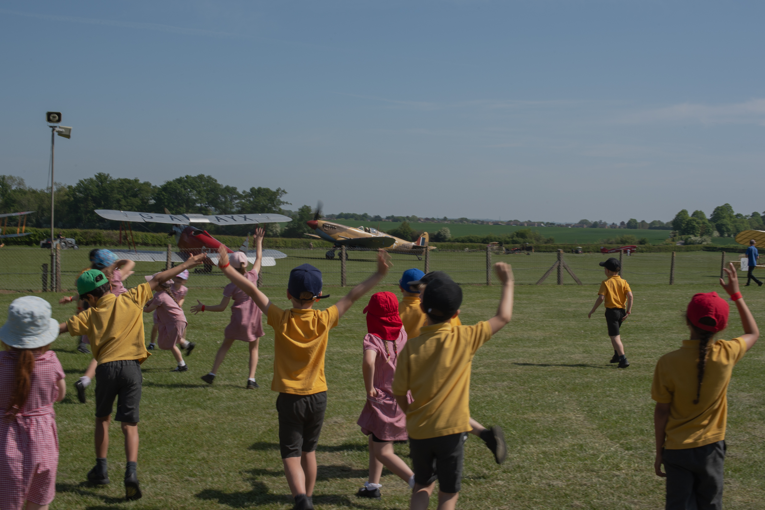 Running on the paddocks. © The Shuttleworth Trust. Photo Phil Chaplin